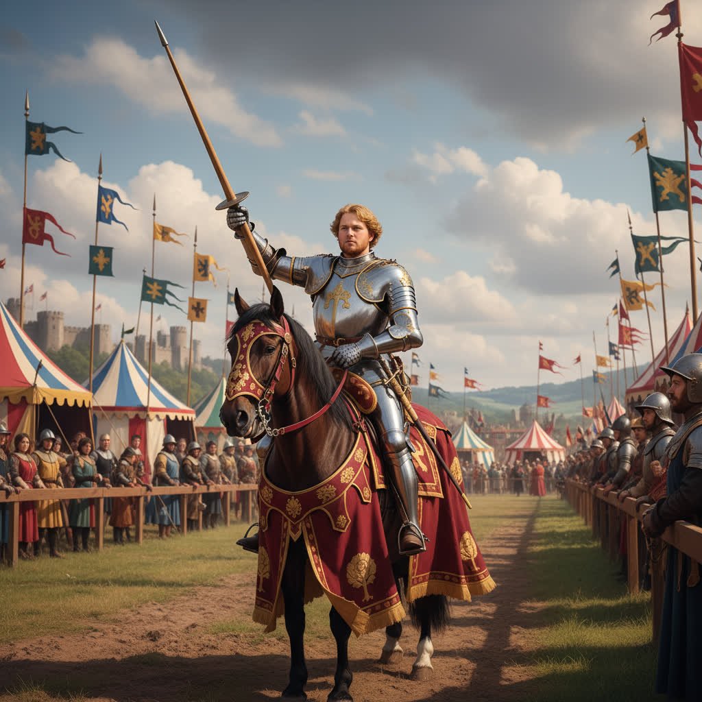 King Henry VIII jousting